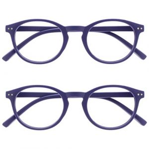 OPULIZE Zen Pack 2 Lunettes De Lecture Lisse Mat Violet Petit Hommes Femmes RR24-5 +3,00