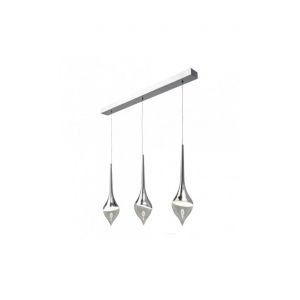 Image de Sompex Suspension design gouttes Led et chrome TEAR