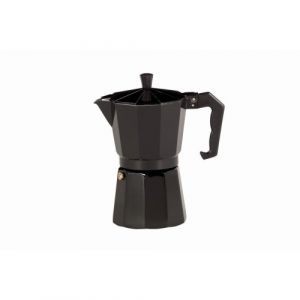 KrÜger Karl Italiano Aluminium Espresso machine Nero avec joint en silicone, 3 tasses
