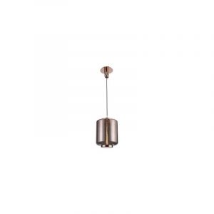Image de Mantra Suspension JARRAS Or E27 1x40W Verre rose 205.5cm -