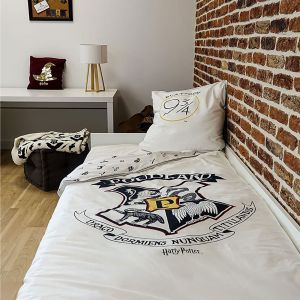 Warner Parure de lit Harry Potter housse de couette et taie d'oreiller Coton 140x200 cm