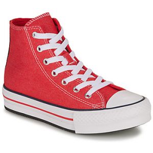 Converse Baskets montantes enfant YOUTH CHUCK TAYLOR ALL STAR EVA LIFT PLATFORM RETRO DEN Rouge - Taille 30,31,32,33,34,35