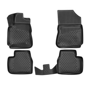 Omac Tapis de Sol pour Citroen C4 Cactus 2014-2020 Caoutchouc TPE Noir