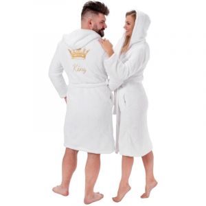 Image de R&eacute;a Peignoir huggy melanż/black hood s/m