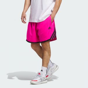 Adidas Pantalon de basket-ball crazylite short homme rose