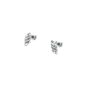Morellato Boucles D'oreilles - Sawz12 - Acier - Cristal - Argent&eacute;