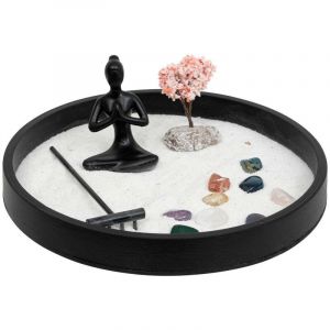Atmosphera Objet décoratif Jardin Zen avec Plateau, Statuette et accessoires