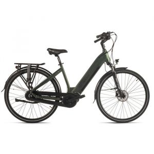Velo de ville electrique adore 28 aluminium citybike cx 280 moteur central 75nm 15ah vert mat