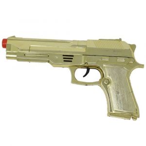 Pistolet Jouet Pvc 22cm Or M&eacute;tal