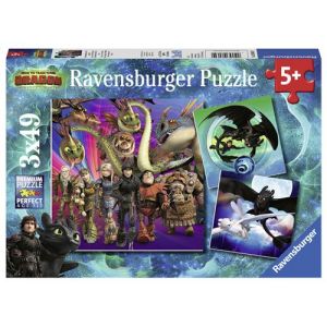 Ravensburger Puzzles Dragons 3 - 3x49 pièces