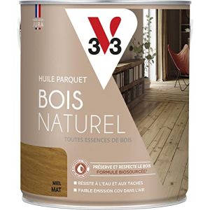 Image de V33 Huile parquet bois naturel, Miel Mat 2,5L