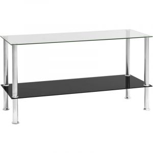 Image de VidaXL Table basse Transparent 110x43x60 cm Verre trempé