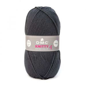 Image de Fil &agrave; tricoter KNITTY 4 - 50gr - DMC(...) - 965 Noir