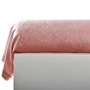 Taie de traversin satin de coton SUZANNA - rose poudr&eacute;