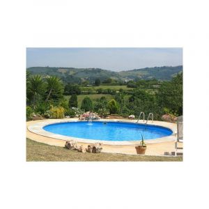 Gre Kit piscine enterr&eacute;e madagascar acier ronde 420 x h150 cm