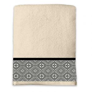 Serviettes et gants de toilette Douceur d intérieur ESTEBAN Beige Taille 70x130 cm