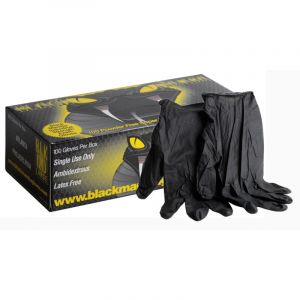 Image de Black Mamba Boite de 100 gants jetables nitrile noir taille xxl 1069.395