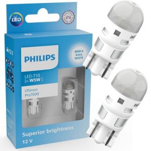 Philips Ultinon Pro7000 LED T10 lampe de signalisation automobile (W5W), 8.000K cool blue, 12V