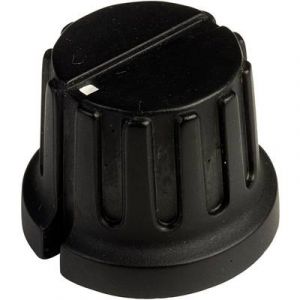 SCI Tête de bouton rotatif PN-38C (6.4mm) avec pointeur noir (Ø x h) 20.3 mm x 15.6 mm 1 pc(s)