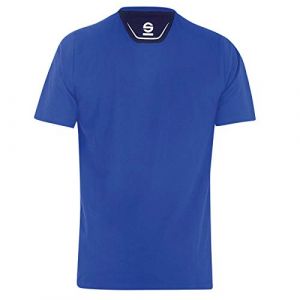 Image de sparco T-shirt à manches courtes homme S02408AZ2M Bleu (Taille M)