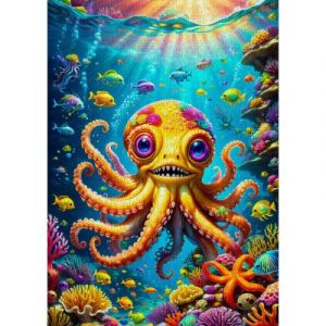 Puzzle 1000 Pièces : Poulpe mignon