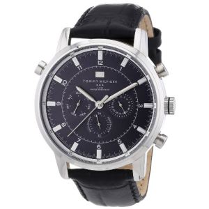 Tommy Hilfiger 1790875 - Montre pour homme avec bracelet en cuir