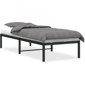 VidaXL Bedframe metaal zwart 80x200 cm373646