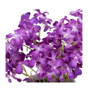 Composition Florale & Vase "Violette" 27cm Violet Prix