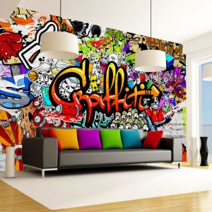 Artgeist Papier peint - Colorful Graffiti 200x140