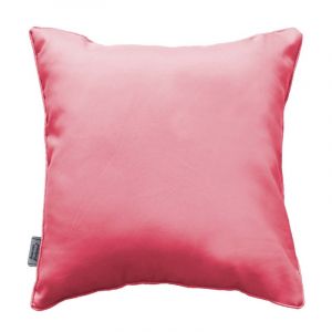 Image de Homemaison Coussin Carré Passepoilé Uni Corail 60 x 60 cm