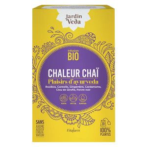 Jardin Veda Plaisirs d'Ayurveda Chaleur Chaï Bio 20 infusettes