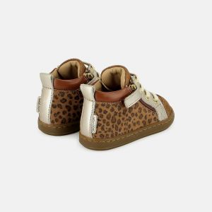 Shoo Pom Baskets bébé fille Bouba bi zip goat leopard