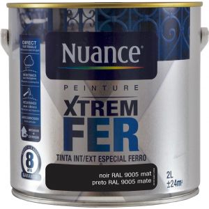 Nuance Peinture XTREM Fer - Noir - Mat - 2L