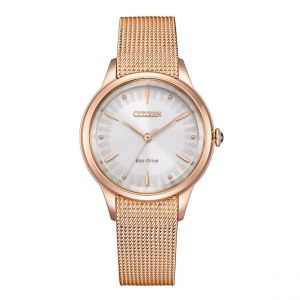 Montre Femme Citizen Citizen L - EM1153-88A Bracelet Acier Doré rose