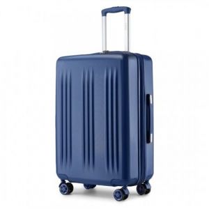 Valise 55x39x20cm Valise Rigide Ultra Léger ABS Valise à 4 roulettes et Serrure TSA, Marine