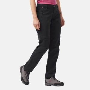 Odlo Women's Pants Zip-Off Wedgemount - Pantalon convertible taille 40, noir