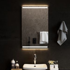 VidaXL Miroir de salle de bain à LED 50x80 cm - N/A