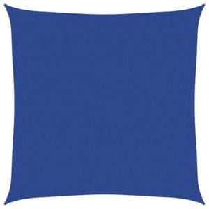 VidaXL Voile d'ombrage 160 g/m² carré bleu 5x5 m PEHD