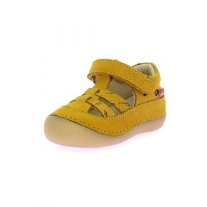 Kickers Garçon Unisex Kinder SUSHYK LT Chaussure Baby, Jaune Imprime Zebre, 27 EU