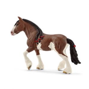 Schleich Figurine jument clydesdale - dimension : 16,1 cm x 4,7 cm x 12 cm