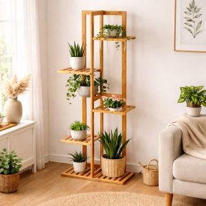 Decoratie Etag&egrave;re porte plantes 5 niveaux