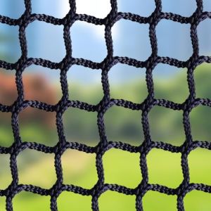 Filet de Protection Enfant Filet de S&eacute;Curit&eacute; Polyester 2X3m Noir Anti Chute