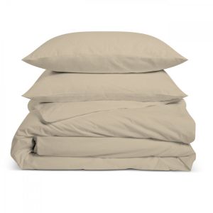 Bleu Câlin Parure de lit 2 personnes coton percale lin 240x260cm