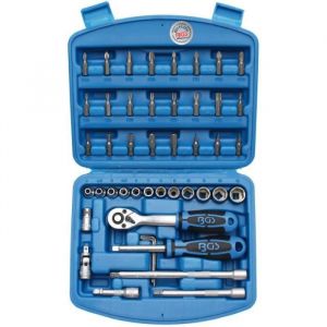 BGS Technic Coffret de douilles 6,3 mm (1/4-) 46 pièces