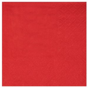 Santex Serviette Cocktail rouge 21 x 20 cm (x20) REF/7641