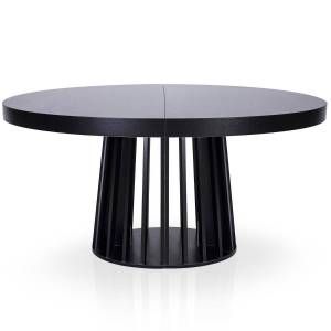 Image de Menzzo Table ovale extensible Eliza Noir