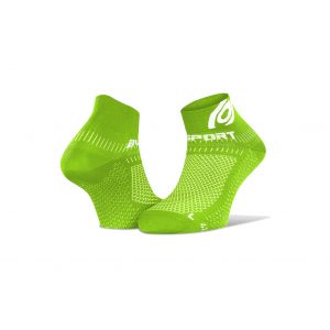 Chaussettes de running bv sport light 3d vert blanc