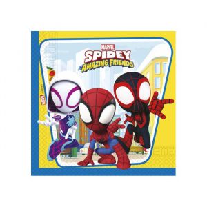 Procos 20 Serviettes en papier Spidey et ses amis
