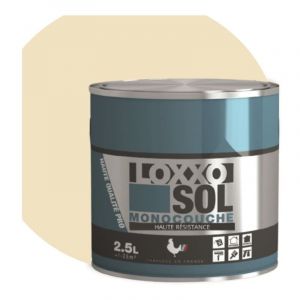 Loxxo - Peinture Sol - Monocouche - Haute Résistance - Intérieur & Extérieur Conditionnement: 2,5L - Couleur: blanc perle