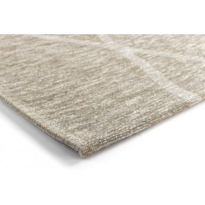 Vivabita Tapis design de salon rectangle intérieur Diamo Crème 155x230 - Crème